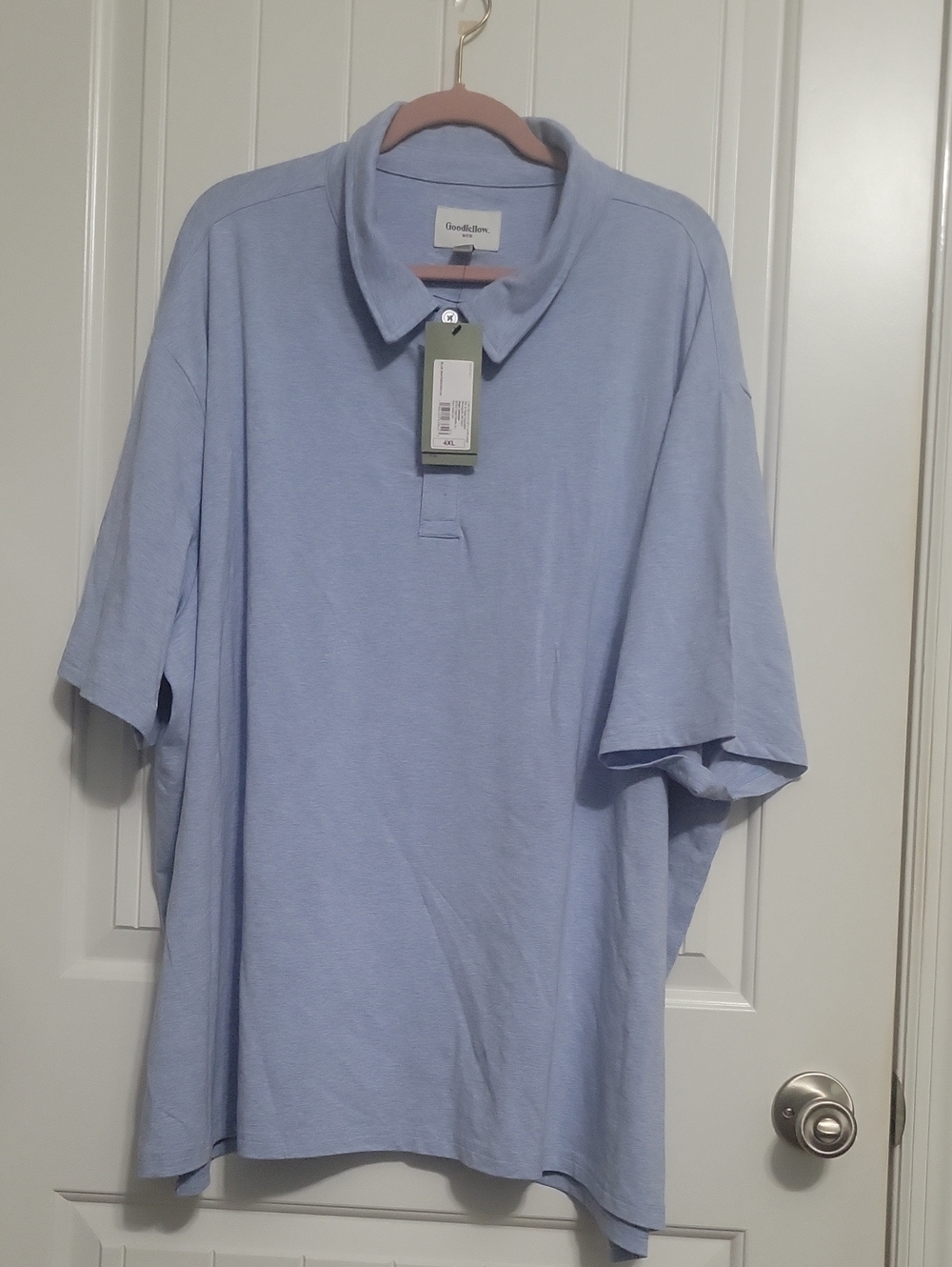 Goodfellow & Co Light Blue Short-Sleeve Polo Shirt